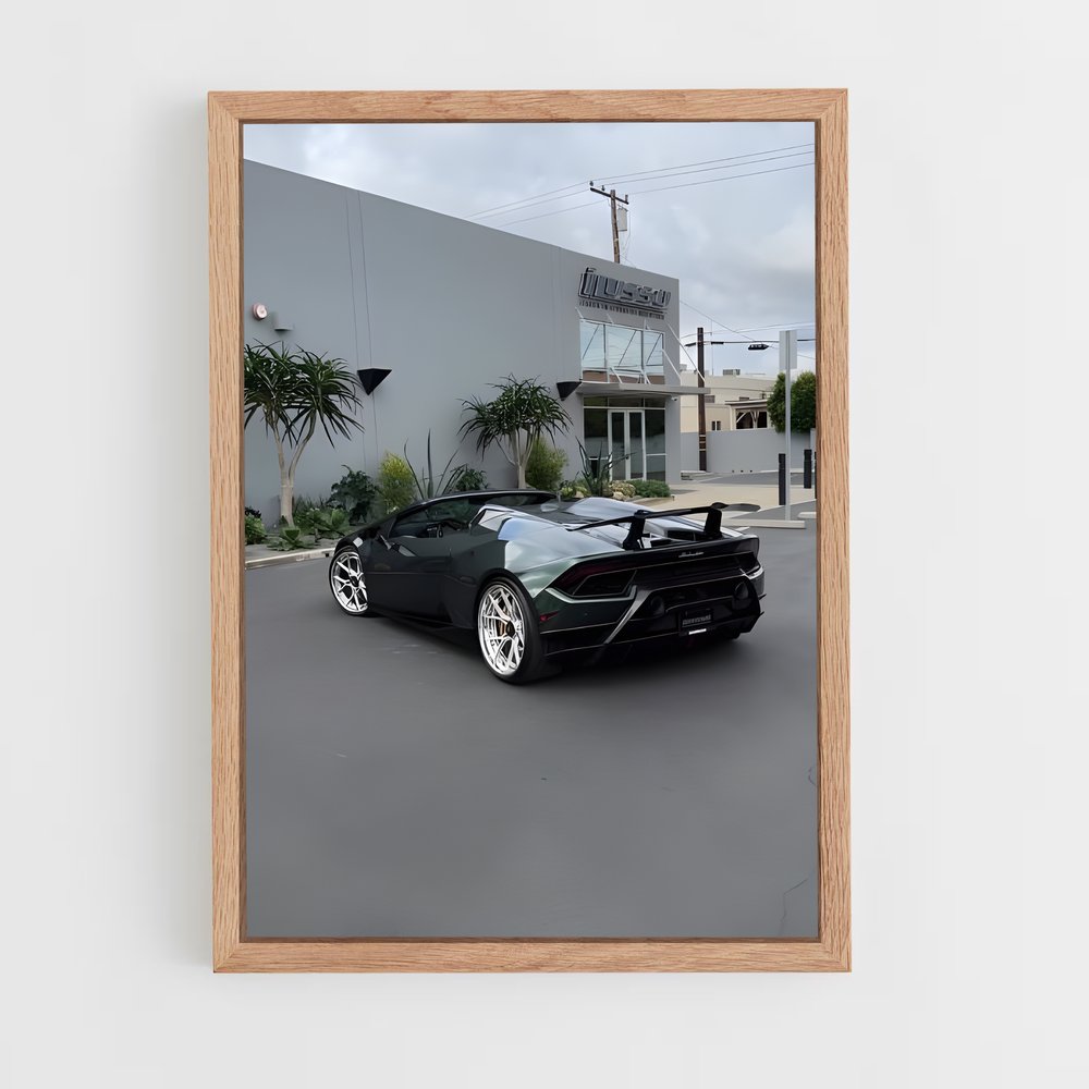 Poster Huracan Noir Performance – affiche Lamborghini (vue 4)